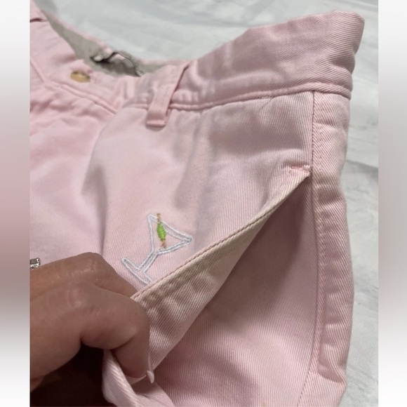 Men’s Pink Martini Washed Stoned & Beaten Shorts Size 36 Chino Classic Party - Picture 5 of 16